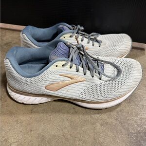 Brooks Revel Running Shoes Women’s Size 9 Gray Blue Athletic Sneakers